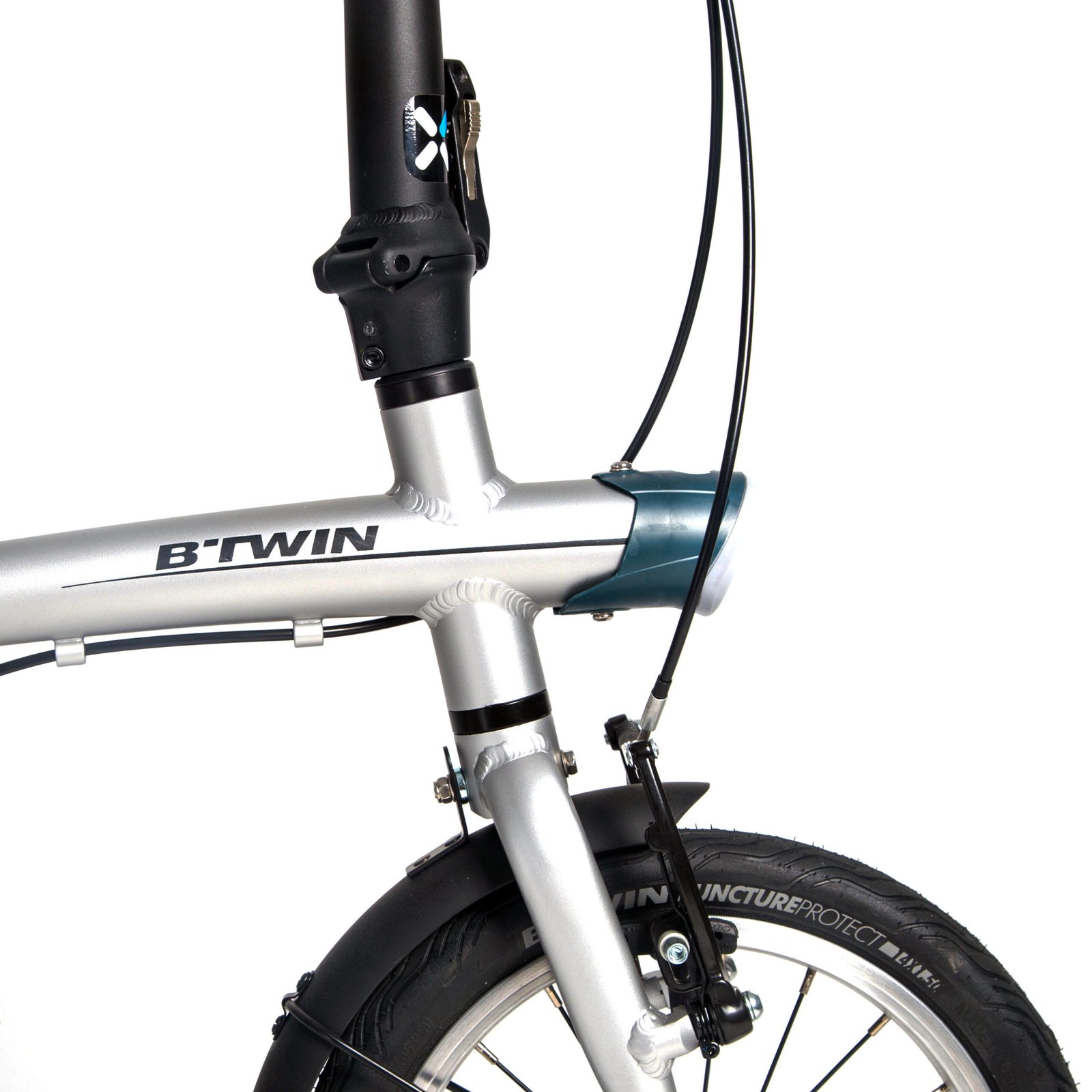 BTWIN Folding Bike Tilt 500 XS 14 inch - Silver
