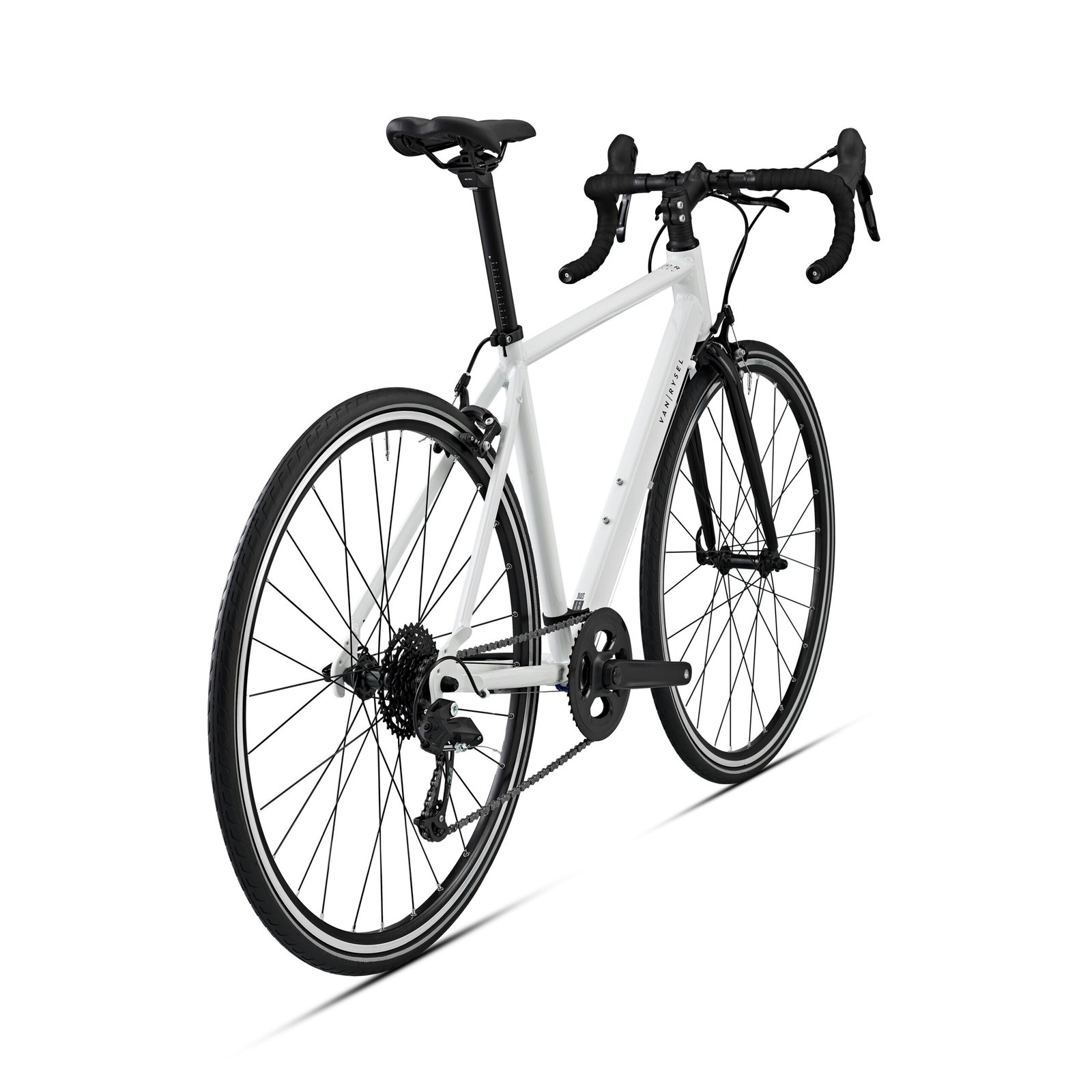 TRIBAN Women's Road Bike Easy 8 Speed Rim Brakes - White