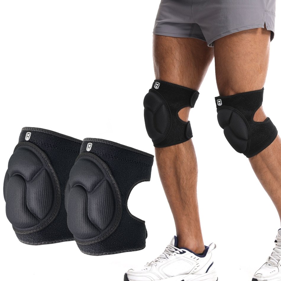 Worthdefence 2 pcs Adjustable Thick Sponge Anti-slip Protective Knee Pads