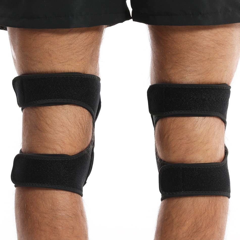 Worthdefence 2 pcs Adjustable Thick Sponge Anti-slip Protective Knee Pads