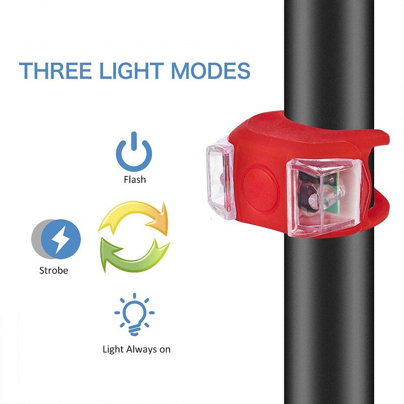 Waterproof LED Bike Taillight with 4 Modes USB Rechargeable Rear Cycling Safety Light