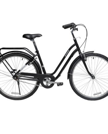 City Bike Elops 100 Low Frame 26" inch Single Speed - Black