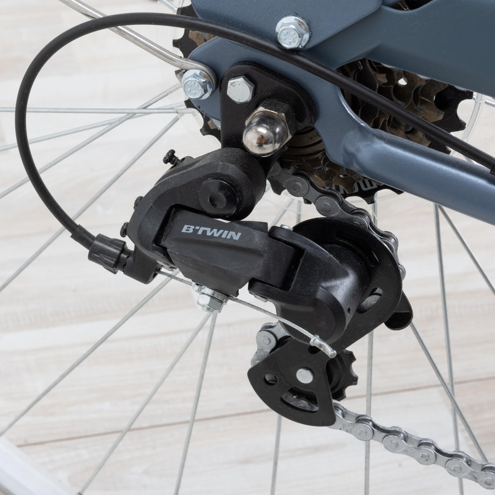 Elops 120 Bicycle City Bike Low Frame 28 Inch 6 Speed Denim Blue - Elops